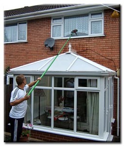 Window/> Cleaning Services with Pure Water Fed Poles - Cleans inaccessible Windows With Ease